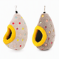 🦜 Nido Uovo in Cotone Caldo da Appendere | Amaca Calda per Pappagalli e Inseparabili 🐦 | Doppio Strato in Peluche Morbido 🧶 | Gancio in Metallo Robusto 🔗 | Giallo o Blu 💛