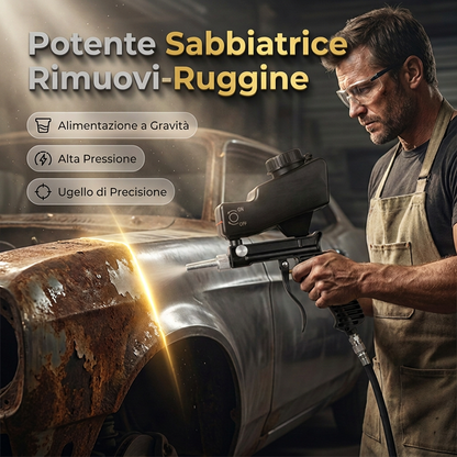 🔥 -50% Oggi: Pistola Sabbiatrice Pneumatica Portatile – Rimuove ruggine, vernice e incrostazioni in pochi secondi. Ideale per officina, auto e fai-da-te.