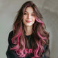 Extension per Capelli con Clip – Ciocche Colorate Vivaci (6 Pezzi)