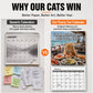 🐱 50% DI SCONTO! 🗓️ Calendario da parete 2027 con gatti divertenti – 12 mesi di umorismo felino ✨