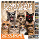 🐱 50% DI SCONTO! 🗓️ Calendario da parete 2027 con gatti divertenti – 12 mesi di umorismo felino ✨