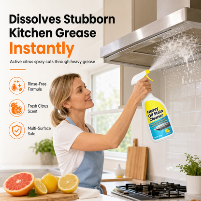 ⏳-50% a Tempo Limitato⏰ Sgrassatore Schiumogeno Potente per Cucina al Limone🍋🧴