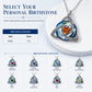 💎Collana con pietra di nascita a nodo celtico – Ciondolo a cuore in cristallo 🎁 Regalo significativo perfetto per lei