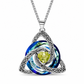 💎Collana con pietra di nascita a nodo celtico – Ciondolo a cuore in cristallo 🎁 Regalo significativo perfetto per lei