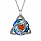 💎Collana con pietra di nascita a nodo celtico – Ciondolo a cuore in cristallo 🎁 Regalo significativo perfetto per lei