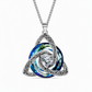 💎Collana con pietra di nascita a nodo celtico – Ciondolo a cuore in cristallo 🎁 Regalo significativo perfetto per lei