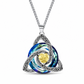 💎Collana con pietra di nascita a nodo celtico – Ciondolo a cuore in cristallo 🎁 Regalo significativo perfetto per lei