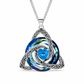 💎Collana con pietra di nascita a nodo celtico – Ciondolo a cuore in cristallo 🎁 Regalo significativo perfetto per lei