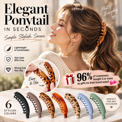 🥳 HOT SALE 🥳💞 Oltre 50.000 venduti! Fermagli a banana – Da 💶19.99! Antiscivolo, facili da aprire e disponibili in 6 colori. Code eleganti: prendi i tuoi! ✅