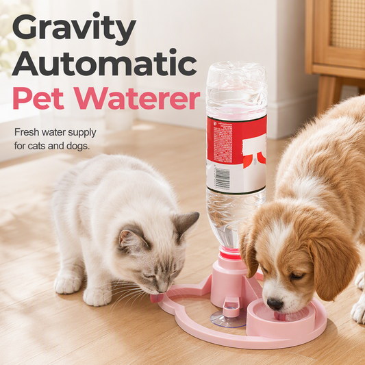 🐾💧 Dispensatore d'Acqua per Animali a Gravità – Ricarica Automatica e Design Salvaspazio ✨