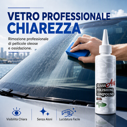 Lucidante per Vetri Auto per Rimuovere Film Oleoso e Aloni