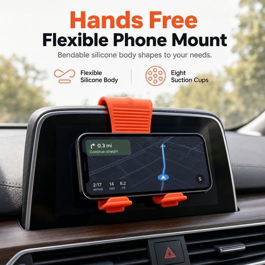 ⏳ Offerta a Tempo Limitato ⏰ Supporto Flessibile Pieghevole a X in Silicone per Smartphone – Per Auto, Casa e Scrivania ✨