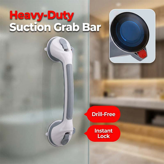 🛁 Maniglione di supporto con ventose senza foratura – Per bagno, doccia e WC ✨