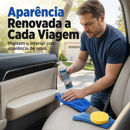 🚗✨ Detergente schiumogeno multifunzione per la pelle degli interni auto – 150 ml! Rendi i tuoi interni come nuovi!