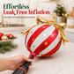 🎀🎄 Palloncini Natalizi da Appendere a Forma di Fiocco – Grandi Palloncini in Foil Lucido per Decorazioni Festive ✨