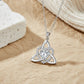 ✨ Collana con Ciondolo a Cuore e Nodo Celtico – Con Pietra Portafortuna del Mese di Nascita in Zircone Brillante 💎