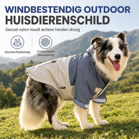 ⏳ Offerta a Tempo Limitato ⏰ Impermeabile per Cani Color Block – Giacca Protettiva da Esterno con Copri-Zampe Anti-Fango