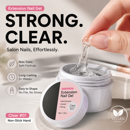 ⌛OFFERTA LIMITATA🎁💅Gel costruttore solido per allungamento unghie 15ml. Non cola, non si attacca alle dita, modellabile liberamente. Formula non tossica, odore delicato, lunga tenuta anti-crepe.