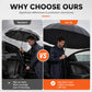 ☂️50% DI SCONTO ORA! Ombrello pieghevole extra large – 130 cm, 12 stecche, antivento e con chiusura inversa, protezione solare UPF50+ per la famiglia, gli spostamenti quotidiani e le attività all'aperto
