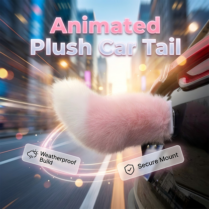 Coda animata in peluche per auto con telecomando e ricarica USB-C