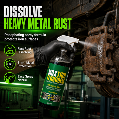 🛡️⚙️ Spray Antiruggine & Sgrassatore 3-in-1 (500 ml) – Dissoluzione Rapida, Scudo Fosfatante e Protezione Anticorrosione