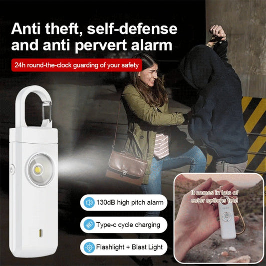 Allarme Personale di Emergenza con Sirena Forte da 130 dB e Luce Flash LED