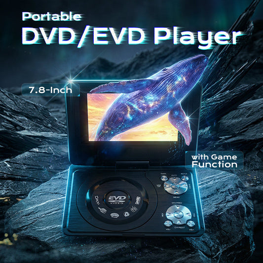 Lettore DVD/EVD portatile da 7,8 pollici con funzione giochi