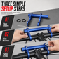 Prolunga manubrio bici in lega di alluminio, doppio morsetto | 20 cm, 3 colori
