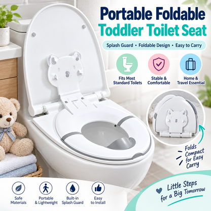 Riduttore WC Pieghevole per Bambini con Ventose Antiscivolo