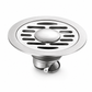 ⏳ Offerta a tempo limitato ⏳ Scarico a pavimento rotondo in acciaio inox spazzolato con chiusura antiodore, per bagno e collegamento della lavatrice