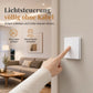 Kit Interruttore Wireless Senza Fili con Interruttore da Parete Adesivo e Ricevitore per Lampade Domestiche 220V