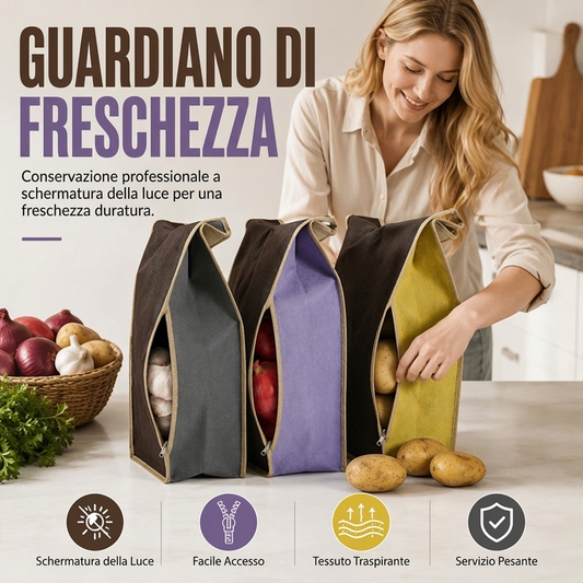 Sacchetto porta patate non tessuto di grande capacità