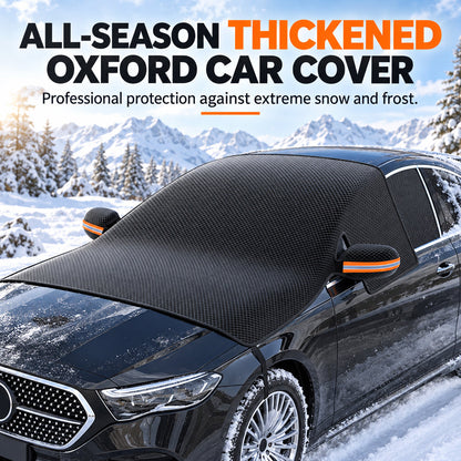 ❄️ Sconto del 50%! 🚗 Copriparabrezza in Oxford spesso, impermeabile e antivento con bordi magnetici per neve, gelo e sole ☀️