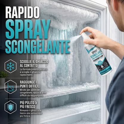 Spray Antighiaccio per Frigoriferi per uno Scongelamento Rapido del Congelatore