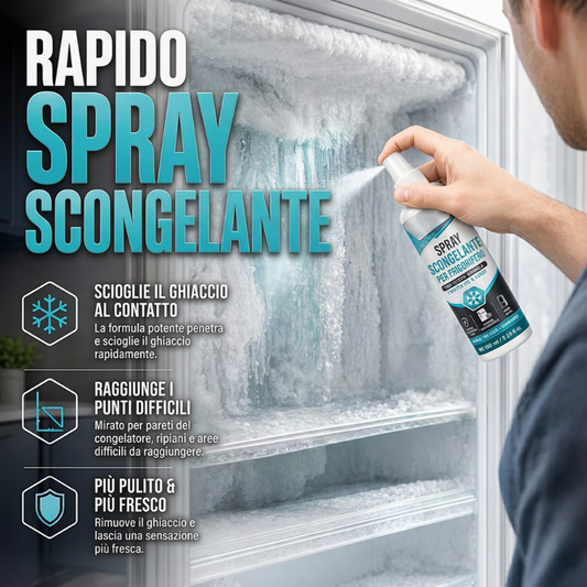 Spray Antighiaccio per Frigoriferi per uno Scongelamento Rapido del Congelatore