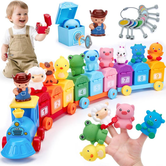 Set Giocattolo Treno Educativo 2 in 1