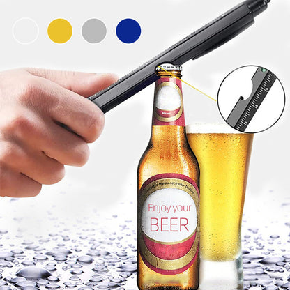 Penna Multifunzione 9-in-1 per Esterni e Fai-da-Te – Strumento Tascabile con Luce LED, Livella e Cacciaviti