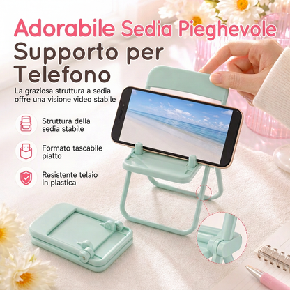 📢📢SCONTO DEL 50%!! ⏰Supporto per telefono a forma di sgabello, supporto creativo per scrivania e oggetto decorativo per la stanza dello studente