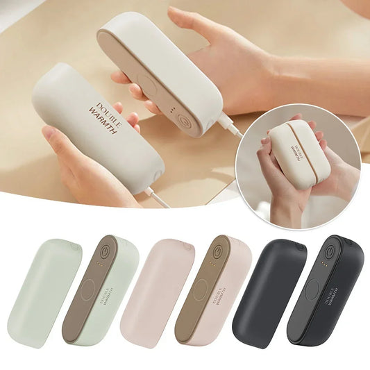 🔥 Scaldamani Magnetici Ricaricabili 2 in 1 🧤 | Riscaldamento Rapido e Temperatura Regolabile 40-60°C ⚡ | Portatili e Ricaricabili USB 💖